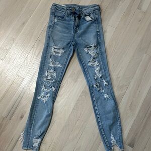 Distressed Blue Women's Jeans